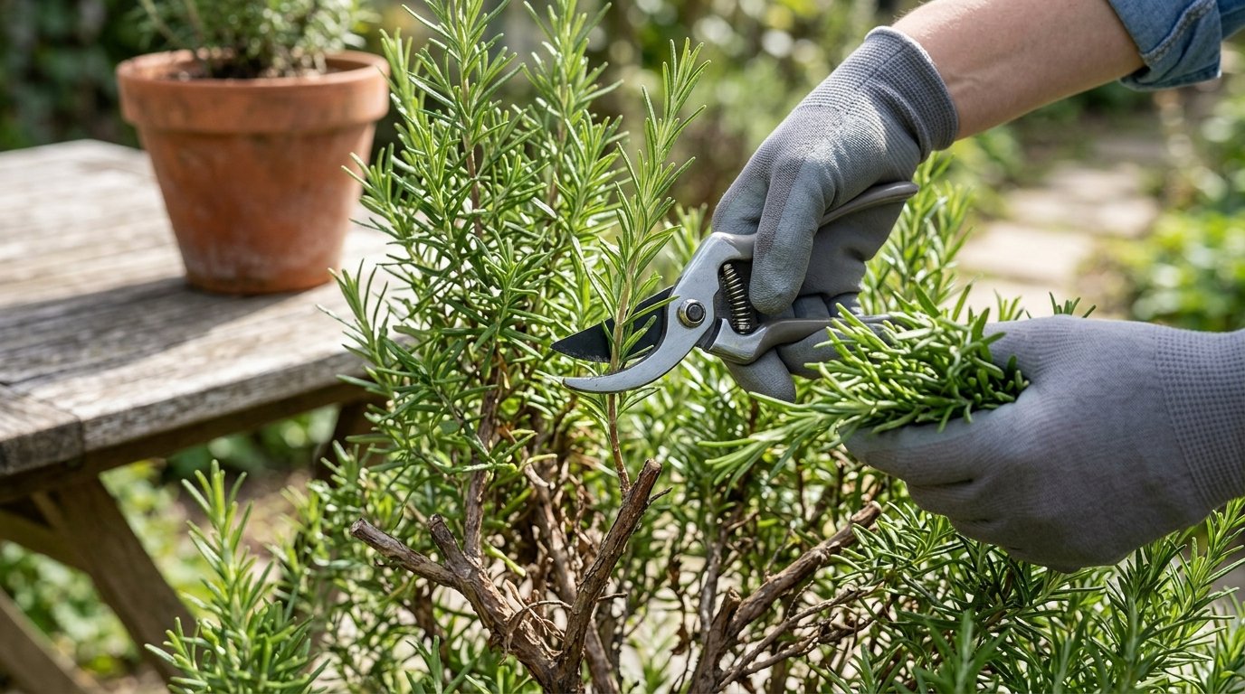 Rosmarin, der zu altem Holz wird? Hören Sie mit diesem Fehler auf und machen Sie endlich diese einfachen Schnittgesten