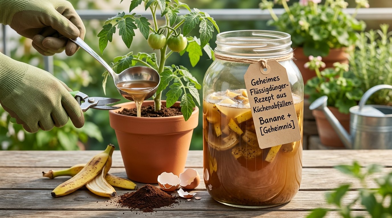 Vergessen Sie die teuren Dünger: dieses Rezept für kostenlosen flüssigen Dünger auf Basis von Abfällen verändert alles im Garten